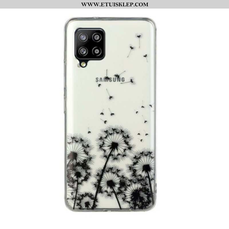 Futerały do Samsung Galaxy M12 / A12 Bezszwowi Czarni Dandelions